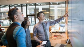 people looking at screen